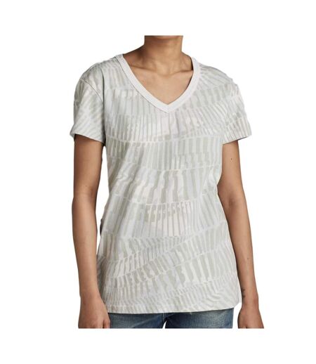 T-shirt gris femme all over print d21210