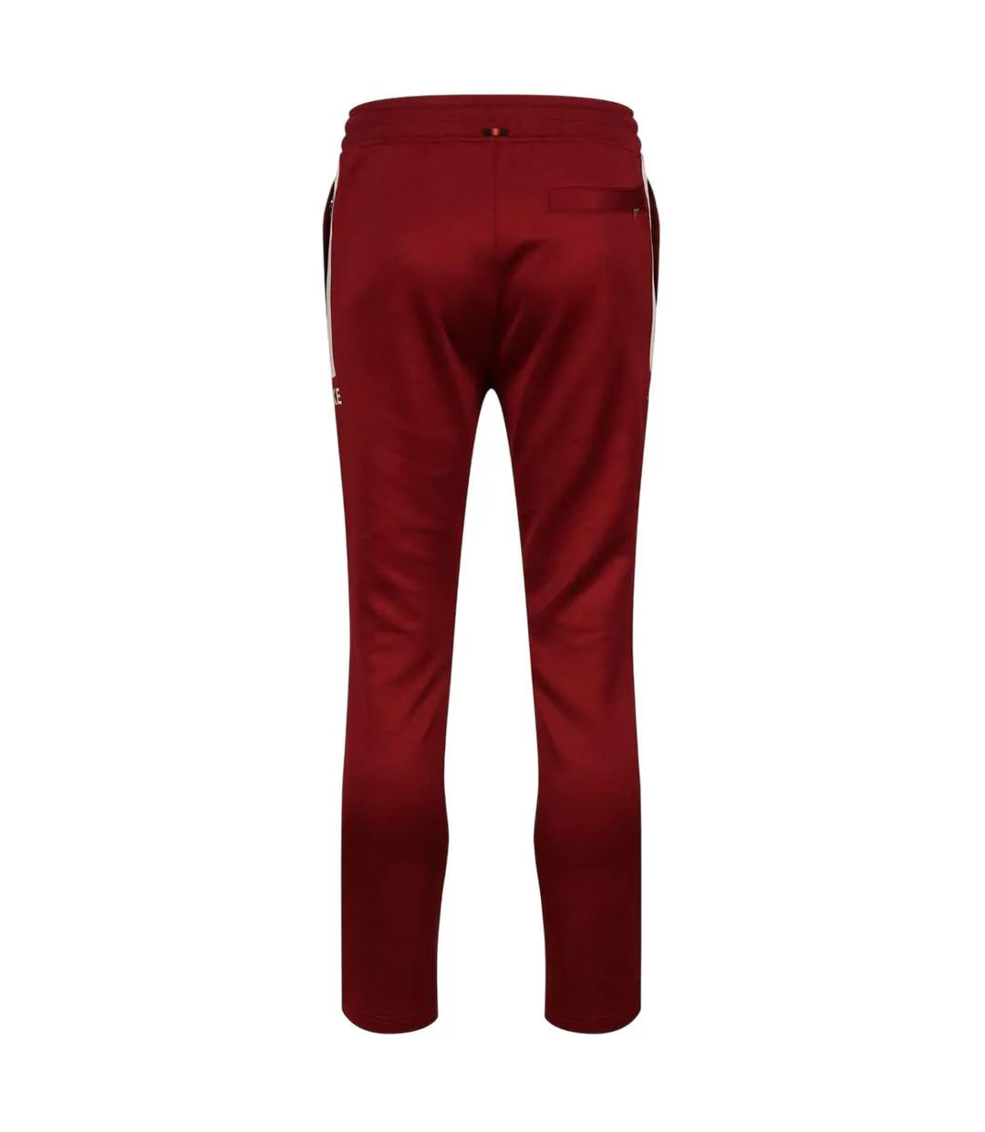 Mens Edin Side Stripe Straight Joggers Blood Red Luke-2