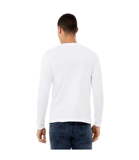 Bella + Canvas Adults Unisex Jersey Long Sleeve T-Shirt (White)