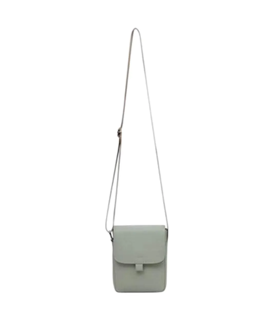 Rectangle Faux Leather Crossbody Bag One Size Grey Firetrap-1