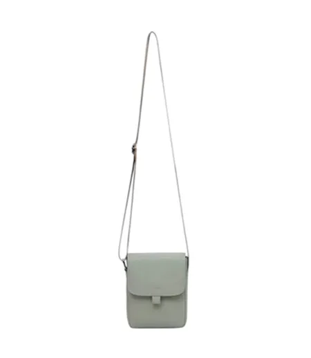 Rectangle Faux Leather Crossbody Bag One Size Grey Firetrap