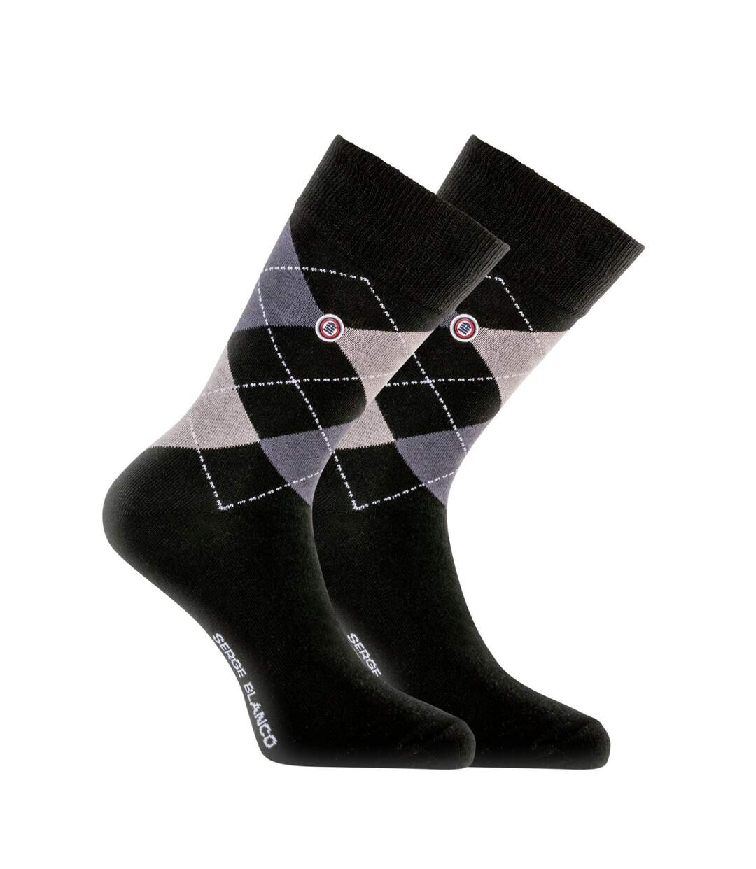 Lot de 6 paires de chaussettes de ville Serge Blanco Losange Serge Blanco-3