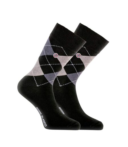 Lot de 6 paires de chaussettes de ville Serge Blanco Losange Serge Blanco
