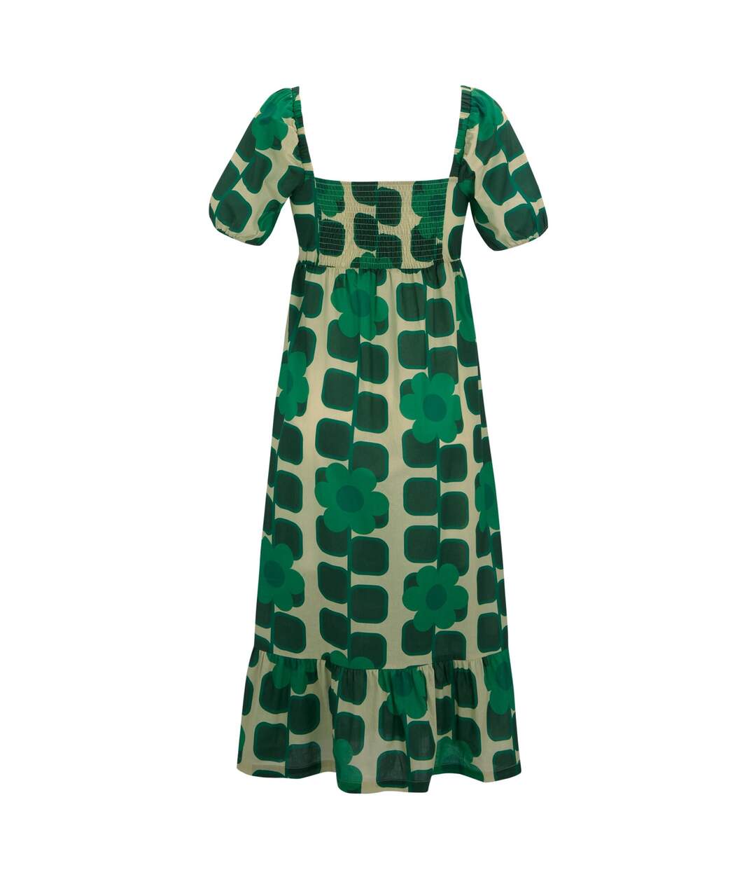 Womens/ladies Orla Kiely Giant Square Flower Summer Midi Dress Green Regatta-3