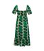 Womens/ladies Orla Kiely Giant Square Flower Summer Midi Dress Green Regatta-3