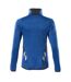 Unisex Adult Accelerate Half Zip Jumper Azure Blue Dark Navy Mascot-2