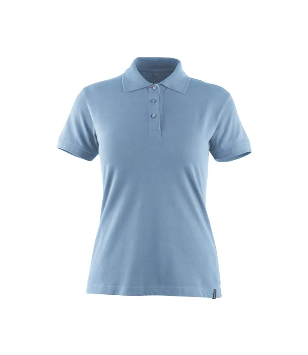 Womens/ladies Crossover Samos Polo Shirt Light Blue Mascot-1
