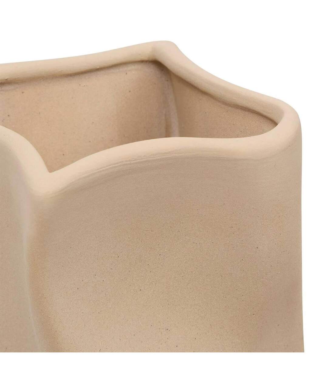 Vase Déco en Dolomite Grigor 25cm Beige-2