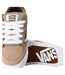 Womens/ladies Hylane Suede Shoes Pastel Warm Grey Vans-4
