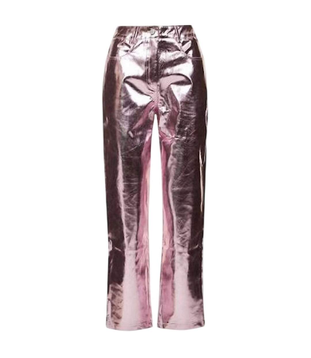 Pantalon Motif/style Métallisé Lupe Femme Rose AmyLynn-2