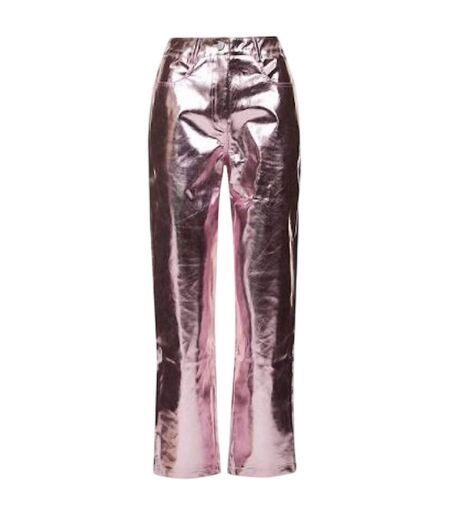 Pantalon Motif/style Métallisé Lupe Femme Rose AmyLynn