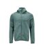 Mens Customised Hooded Fleece Jacket Light Forest Green Mascot-1