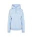 Womens/ladies Logo Marl Classic Drawstring Hoodie Blue USA Pro-3