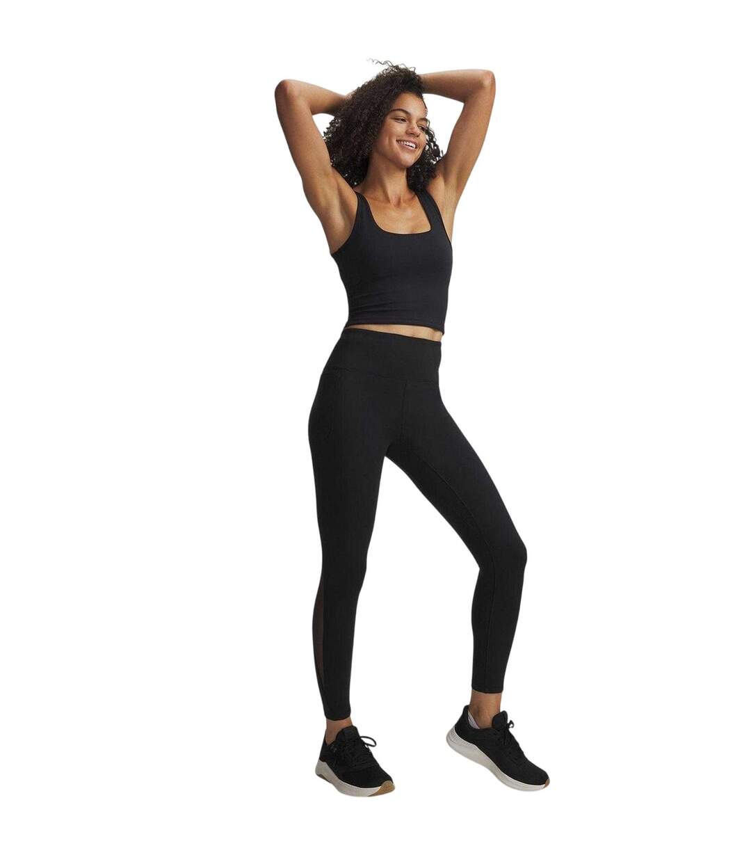 Womens/ladies Motion Leggings Black Under Armour-4