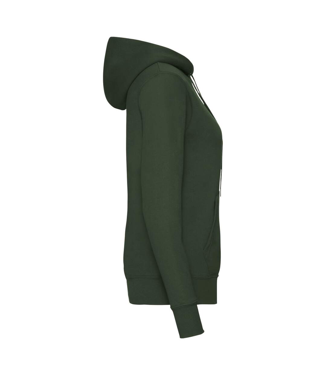 Sweat À Capuche Classic Femme Vert Bouteille Fruit Of The Loom-3