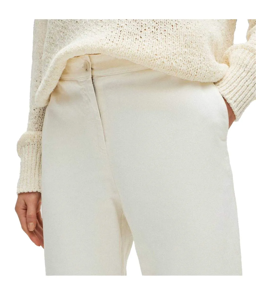 Pantalon Tolinda-d Femme Blanc Boss-4