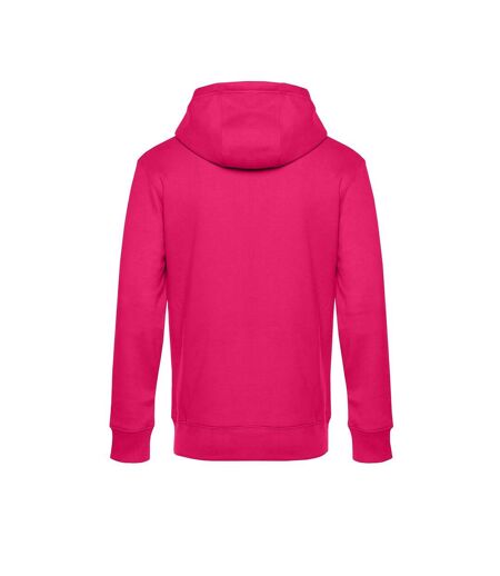 Mens King Hooded Sweater Rose Magenta B&C