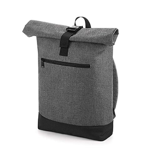 Sac À Dos 12 Litres Taille Unique Gris Chiné Noir Bagbase
