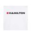 T-shirt Motif/style Formule 1  Homme Blanc Hamilton-3