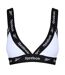 Womens/ladies Dotty Triangle Sports Bra White Reebok-2