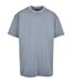 Mens heavyweight oversized t-shirt vintage blue Build Your Brand