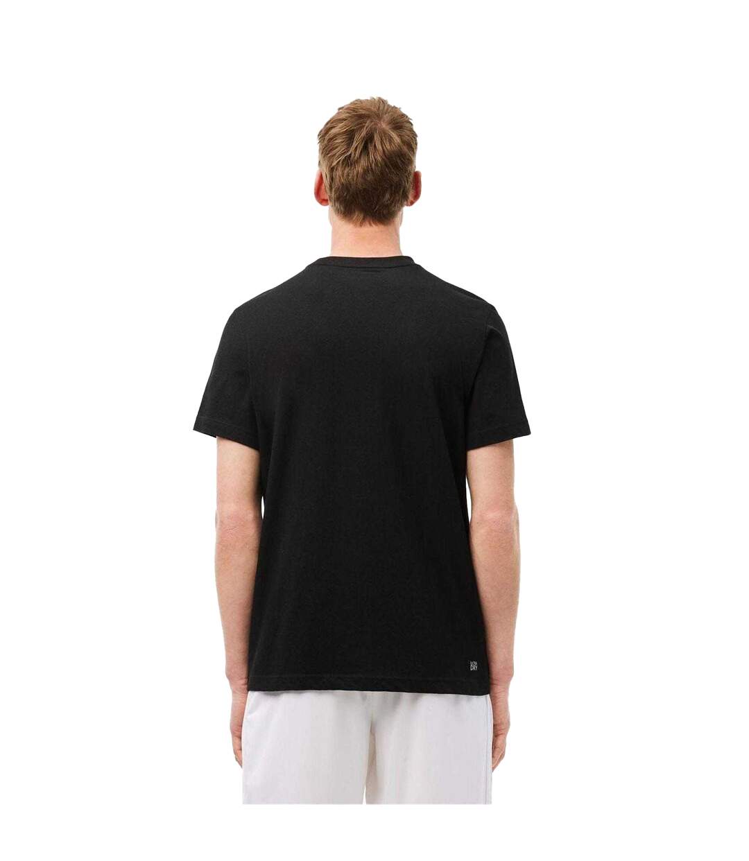 T-shirt Motif/style Logo Daniil Medvedev Homme Noir Lacoste-3