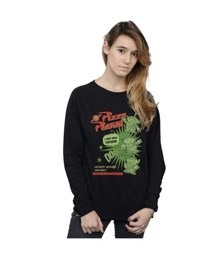 Disney Sweatshirt Womens/Ladies Toy Story 4 Pizza Planet Little Green Men (Noir) - UTBI42084