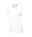 T-shirt À Manches Courtes Coupe Féminine Femme Blanc Gildan-4