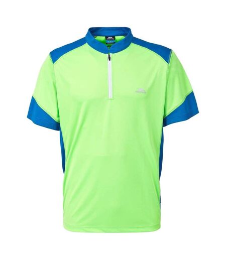 Maillot De Cyclisme À Col Montant Zippé Dudley Homme Vert Clair Vif Trespass