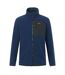 Veste Polaire Col Montant Motif/style Détail Contrasté Frankie Homme Bleu Marine Noir Regatta-2