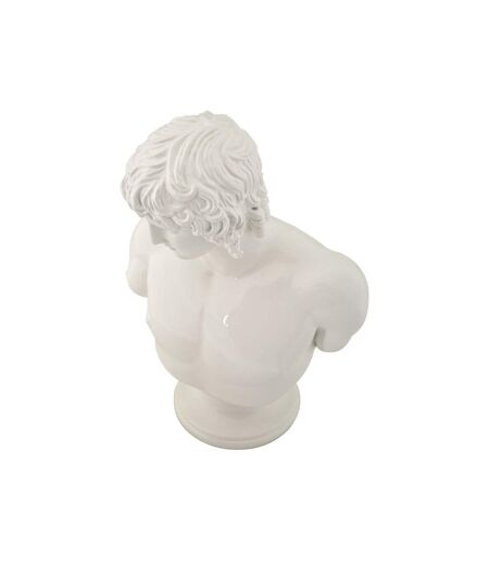 Buste Homme en Résine Centurion 25cm Blanc