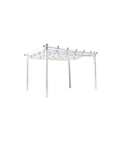 Pergola Avec Toit Lazio 395cm Blanc