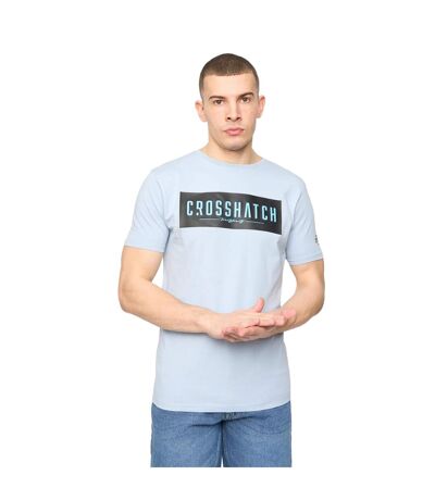 Mens changra t-shirt light blue Crosshatch
