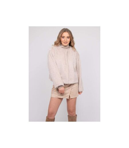 Veste courte maille poil long USONIA - Dona X Lisa