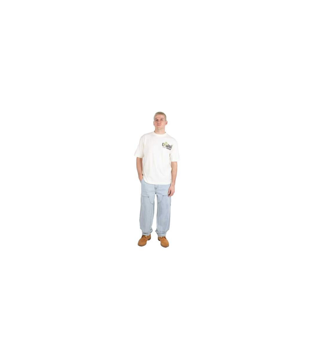 Mens Kenshin Oversized T-shirt Off White Criminal Damage-1