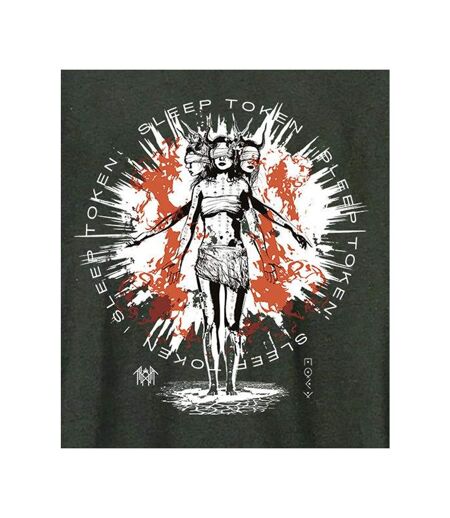 Unisex Adult Rain Sleep Token T-shirt Charcoal Amplified