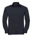 Chemise poplin manches longues repassage facile - Homme - RU934M - bleu marine-2