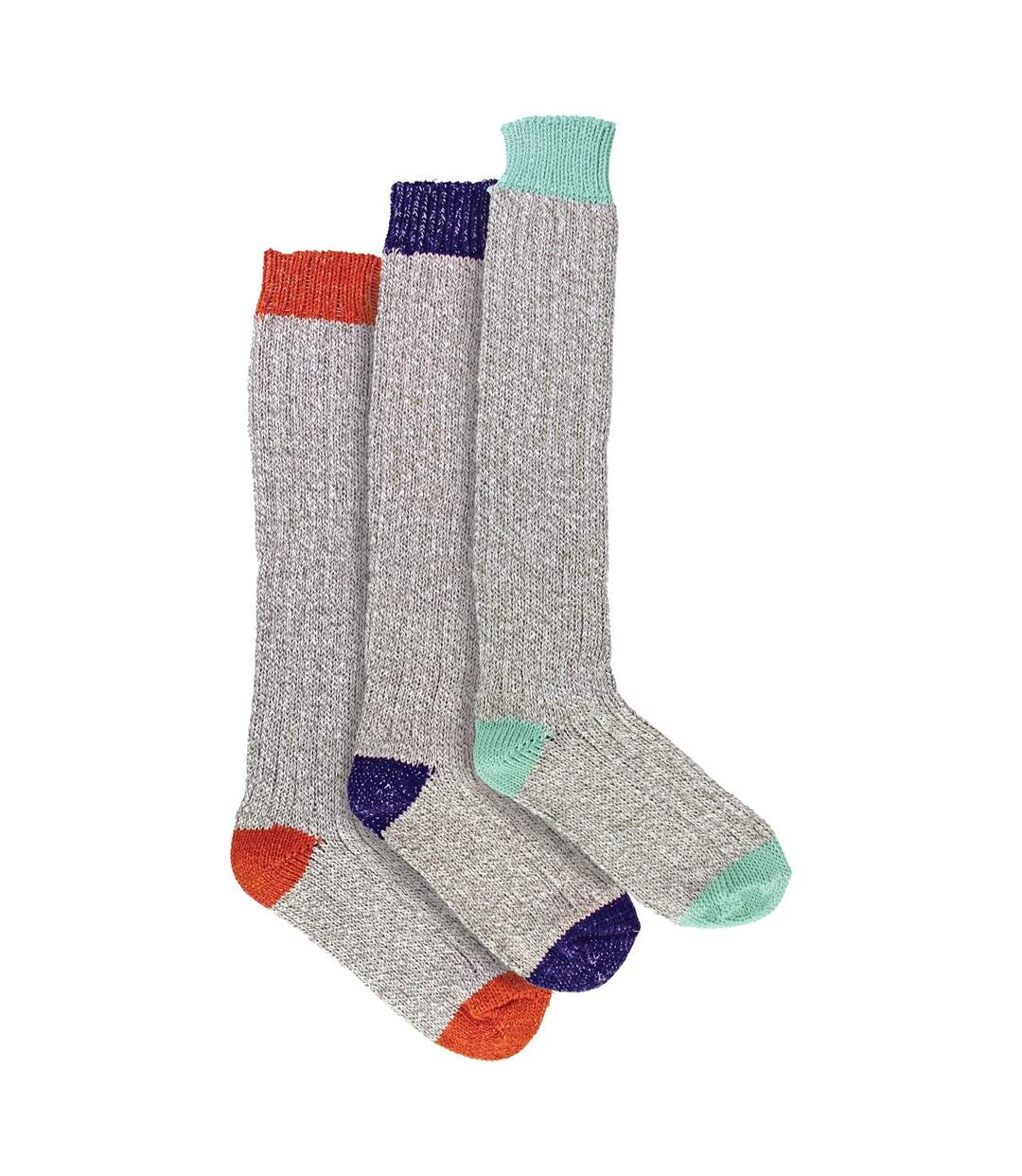 Sock Snob - 3 paires de chaussettes femme extra longues en laine douce et chaude-4