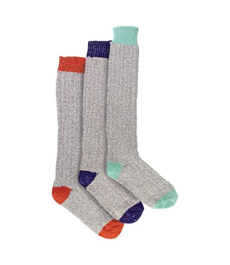 Sock Snob - 3 paires de chaussettes femme extra longues en laine douce et chaude