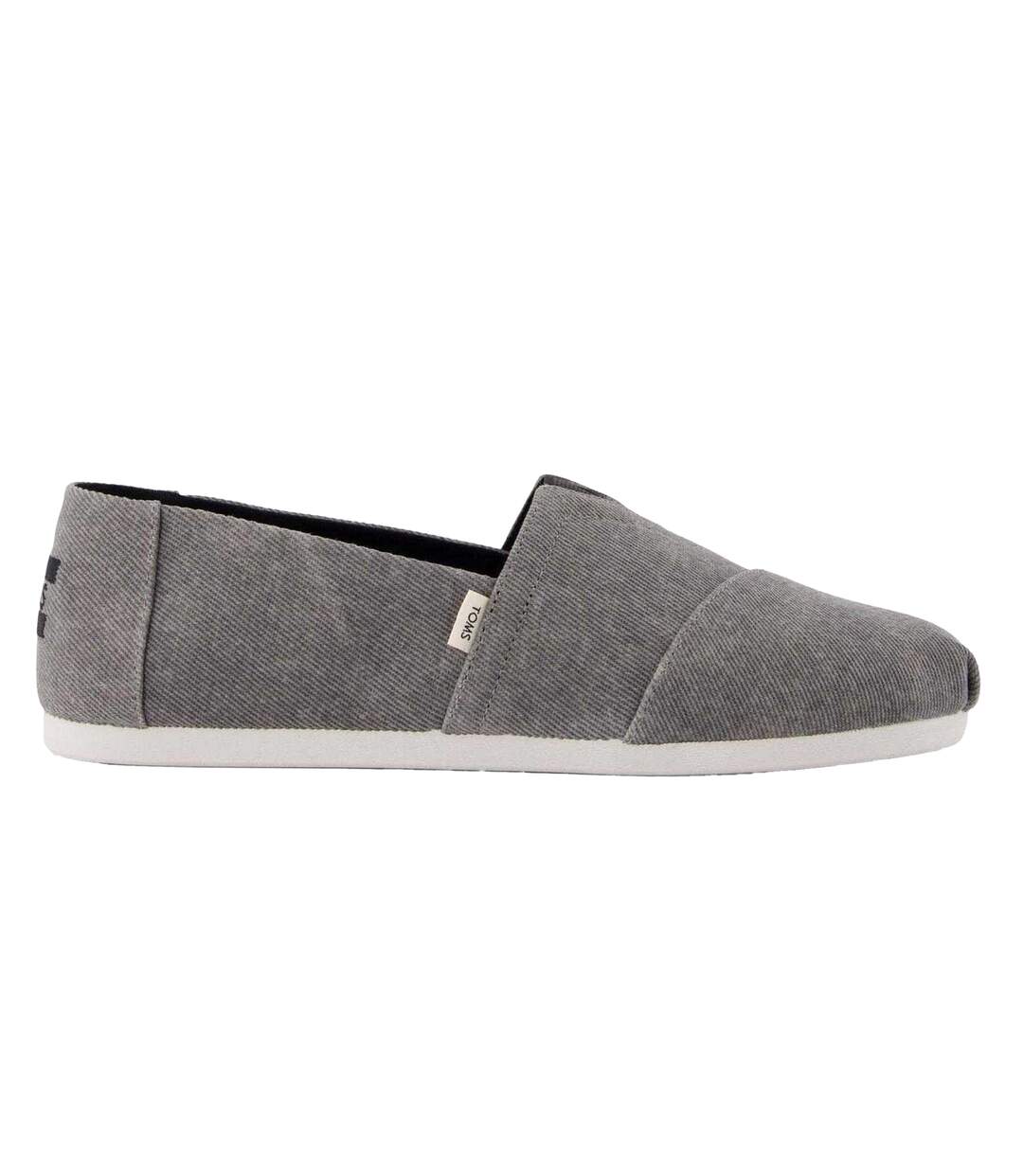 Mens Alpargata Classic Canvas Espadrilles Grey Toms-1