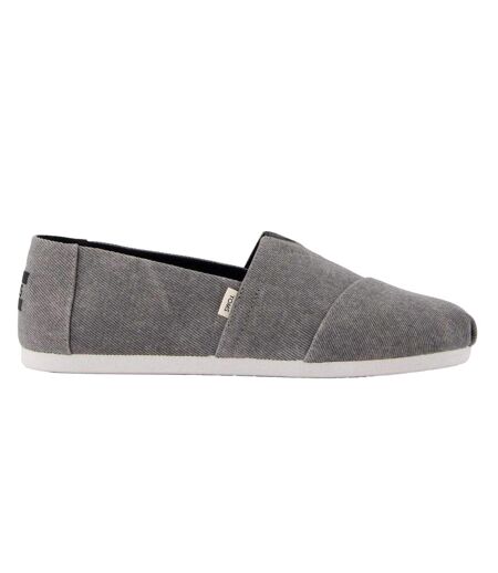 Mens Alpargata Classic Canvas Espadrilles Grey Toms