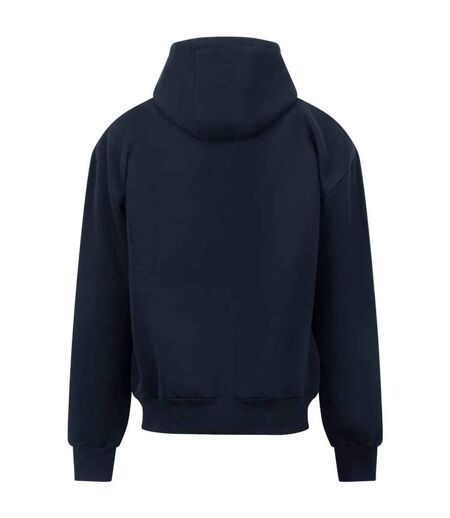 Unisex adult signature heavyweight oversized full zip hoodie new french navy Awdis