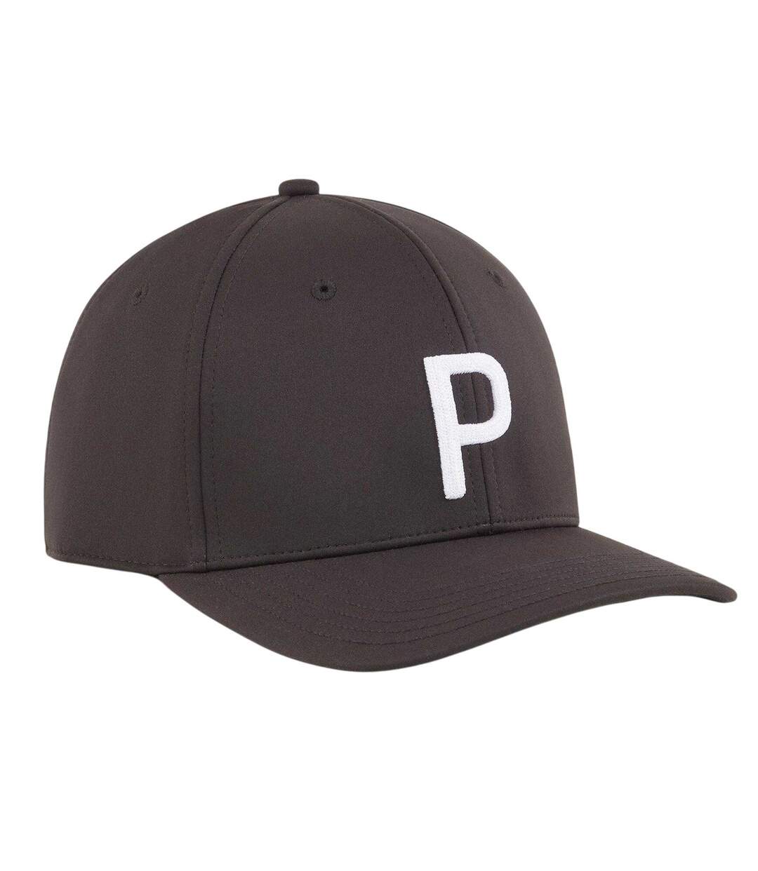 Mens Embroidered Logo Thermal Golf Cap Black White Puma-3