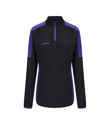 Womens/ladies Logo Drill Top Black Sondico