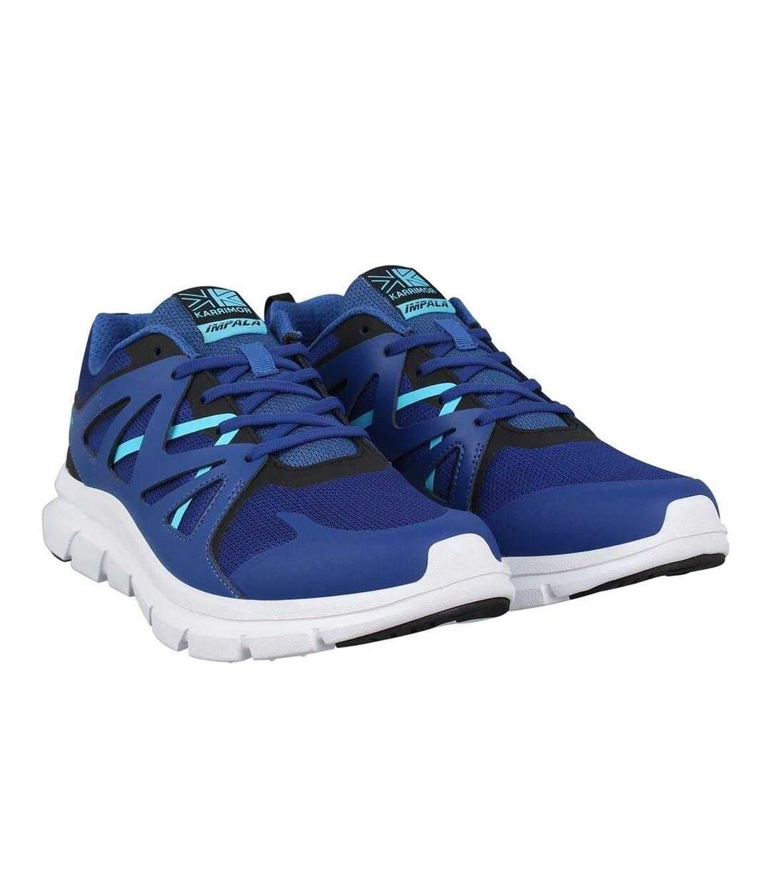 Mens Impala Leather Flat Trainers Navy Karrimor-1