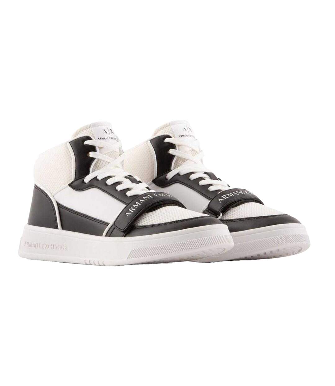 Baskets Homme Blanc Noir Armani Exchange-1