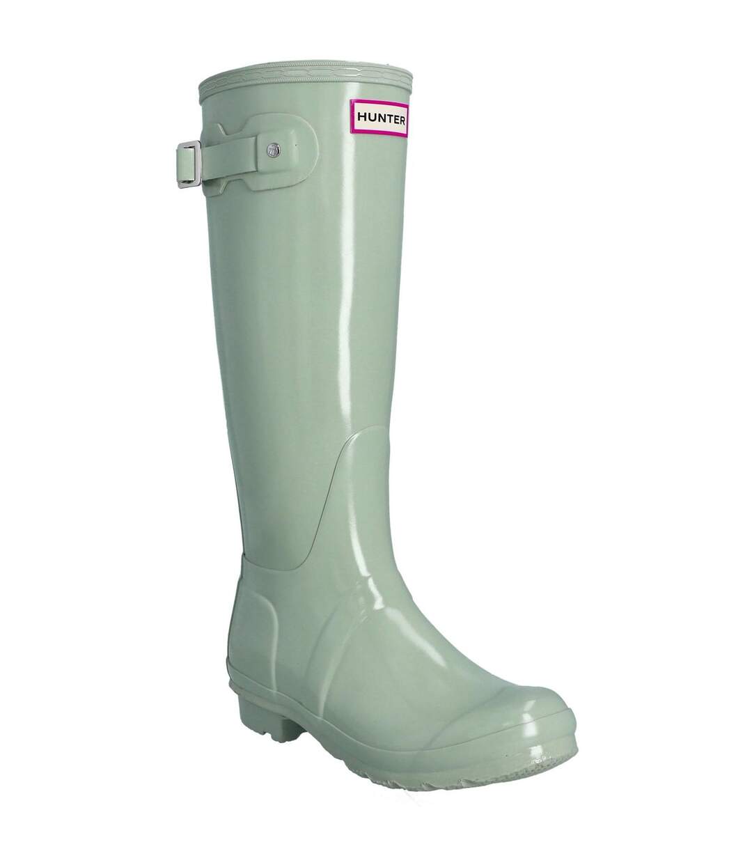 Bottes de pluie original tall gloss femme turquoise Hunter-1