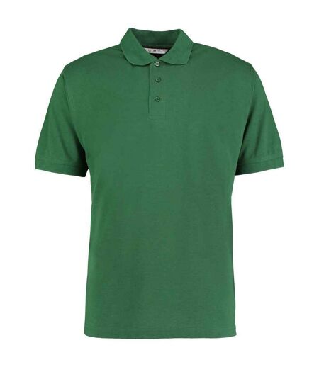 Mens klassic piqué polo shirt bottle green Kustom Kit