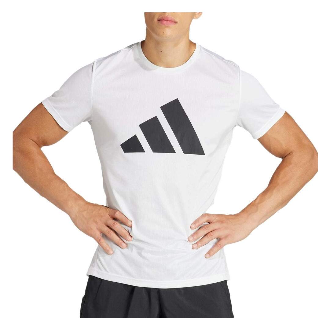 T-shirt Blanc/Noir Homme Adidas Run It - L-1