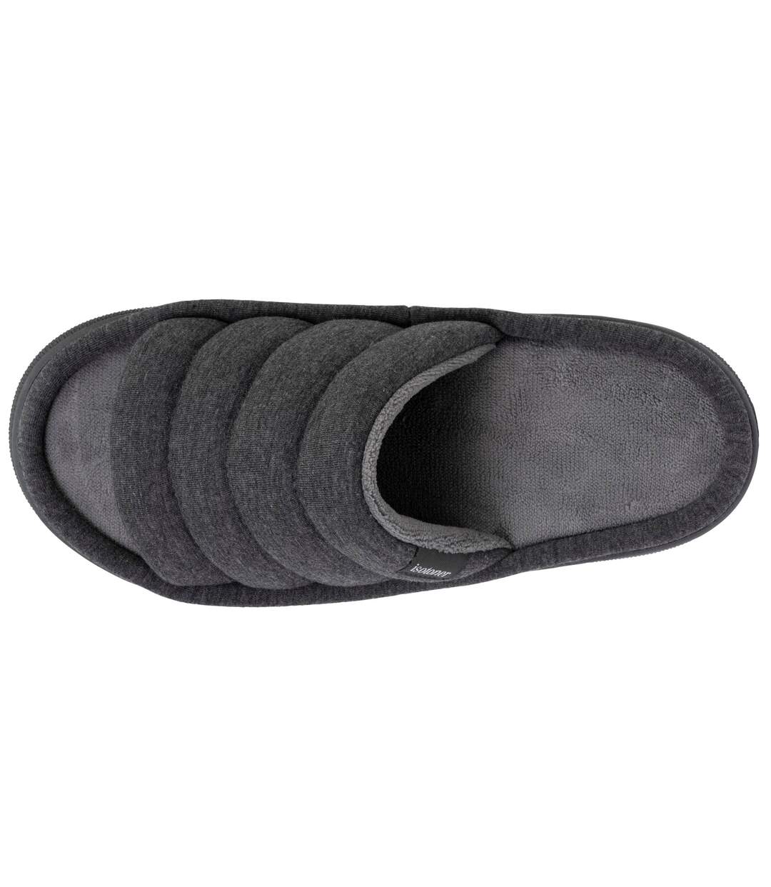 Isotoner Chaussons Mules ouvertes homme semelle ultra moelleuse-3